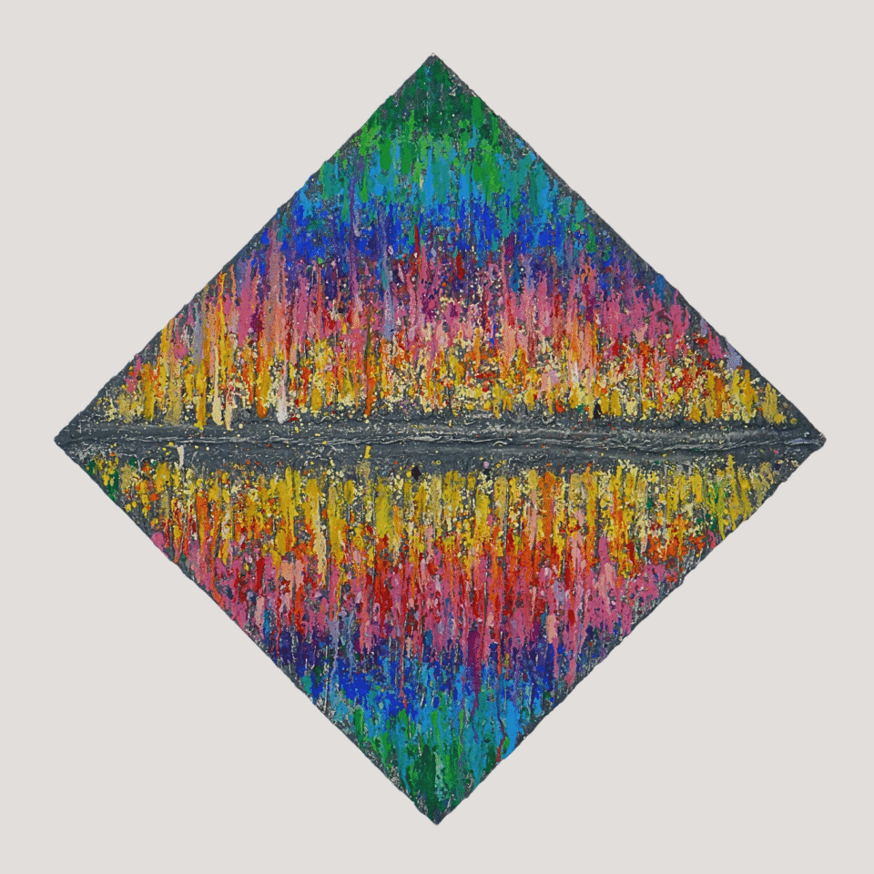 "Wandelbar"; 80 x 80 cm auf Keilrahmen